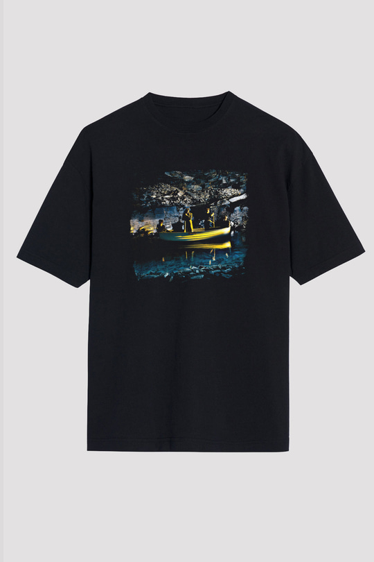 Echo and The Bunnymen Baskılı Unisex Siyah Oversize Tişört