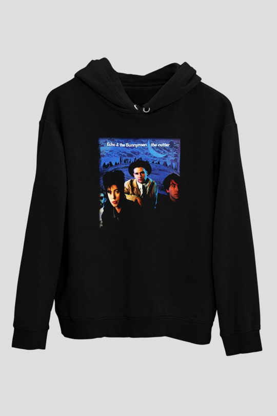 Echo and the Bunnymen Siyah Unisex Hoodie