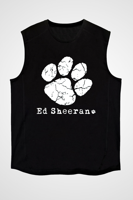 Ed Sheeran Siyah Unisex Kolsuz Tişört