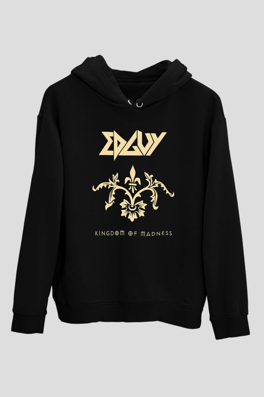 Edguy Siyah Unisex Kapüşonlu Sweatshirt