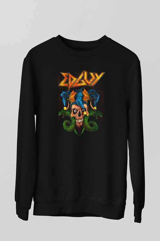 Edguy Siyah Unisex Sweatshirt