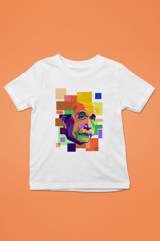 Einstein Beyaz Unisex Çocuk Tişört