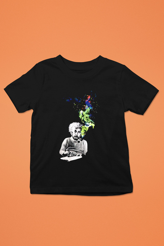 Einstein Siyah Unisex Çocuk Tişört