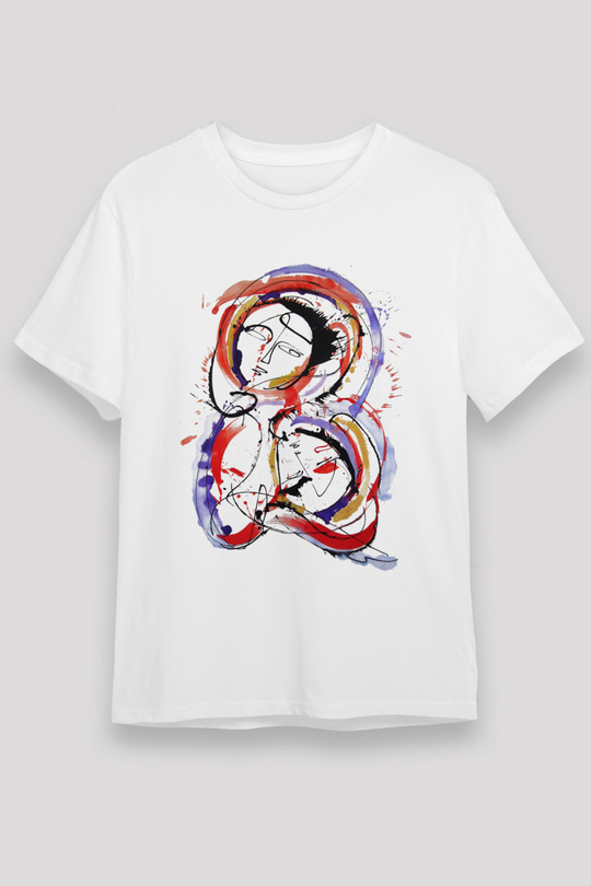Ekspresyonizm Beyaz Unisex Tişört T-Shirt - TişörtFabrikası