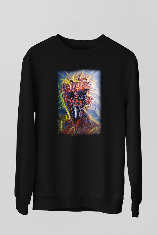 Ekspresyonizm Siyah Unisex Sweatshirt