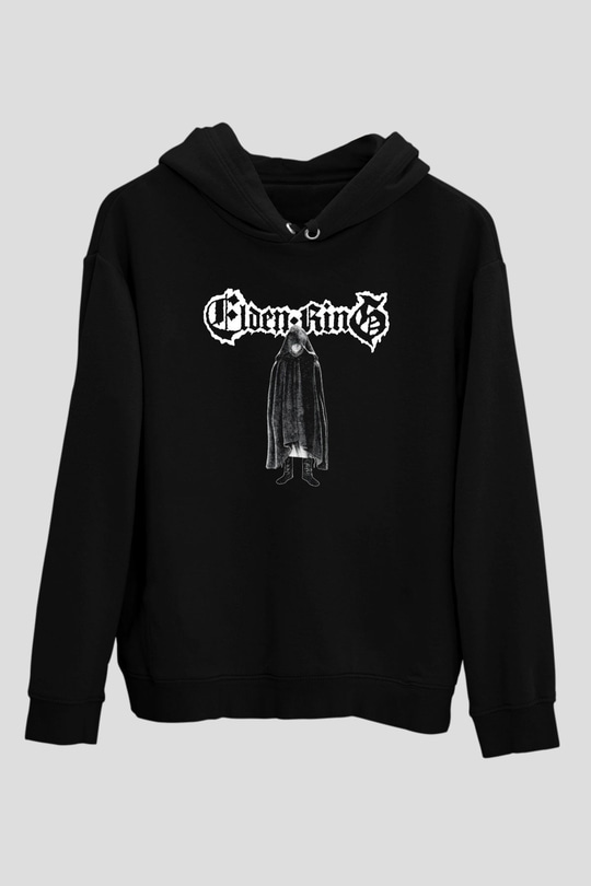 Elden Ring Baskılı Unisex Siyah Kapüşonlu Sweatshirt