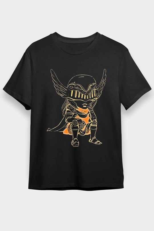 Elden Ring Baskılı Unisex Siyah Tişört - Tshirt