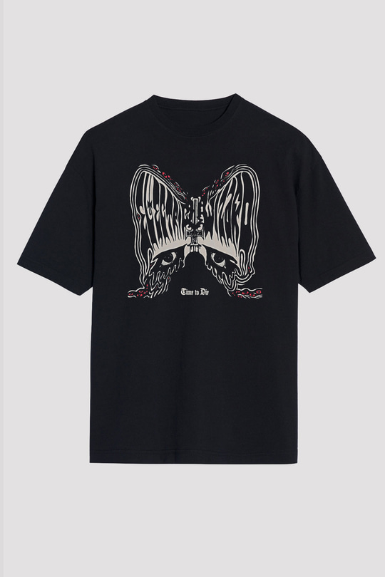 Electric Wizard Baskılı Unisex Siyah Oversize Tişört - Tshirt