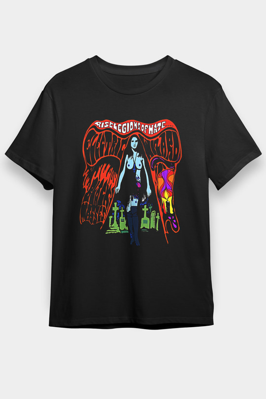 Electric Wizard Baskılı Unisex Siyah Tişört - Tshirt