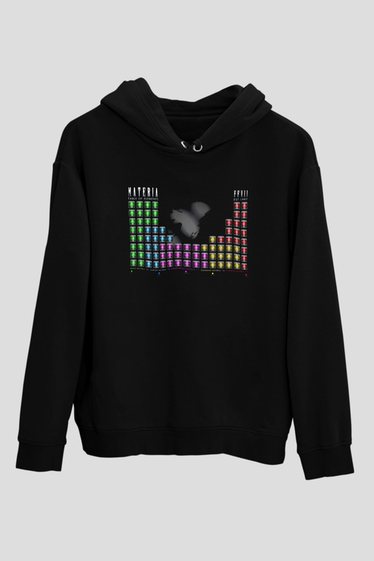 ElementlerSiyah  Unisex Hoodie