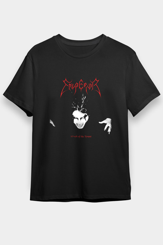 Emperor Baskılı Unisex Siyah Tişört