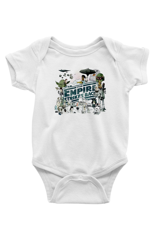 Empire Strikes Back Beyaz Bebek Body - Zıbın