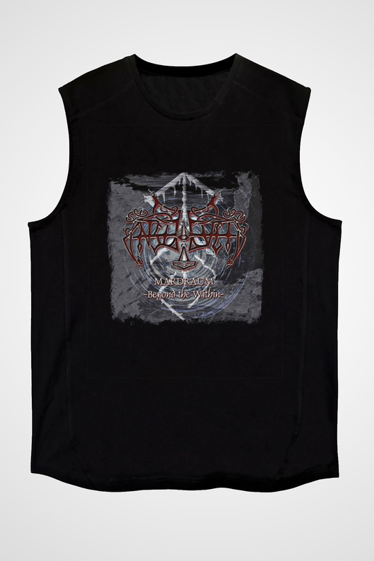Enslaved Baskılı Unisex Siyah Kolsuz Tişört