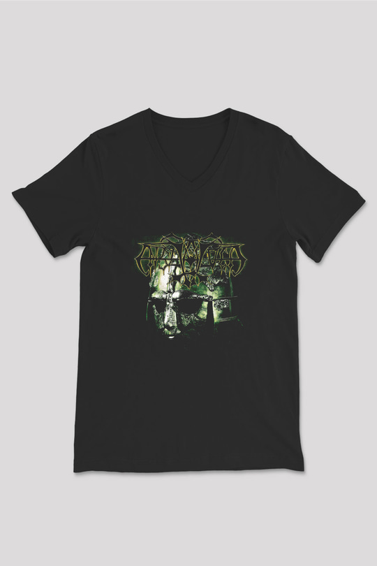 Enslaved Baskılı Unisex Siyah V Yaka Tişört