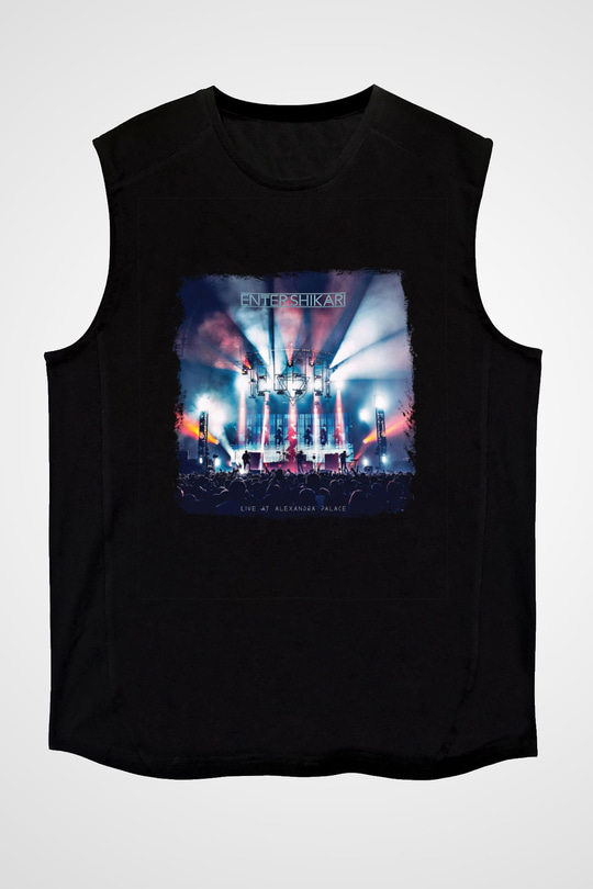 Enter Shikari Baskılı Unisex Siyah Kolsuz Tişört