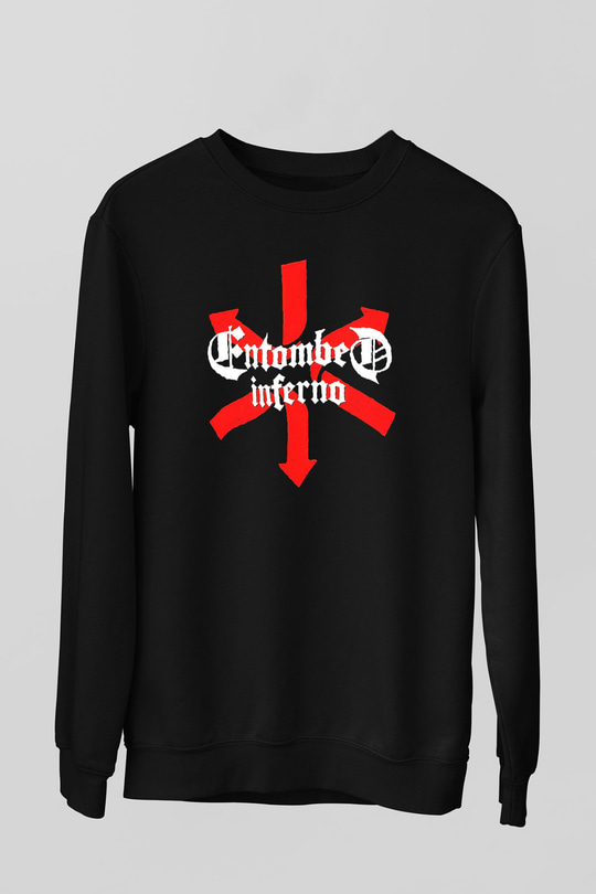 Entombed Siyah Unisex Sweatshirt