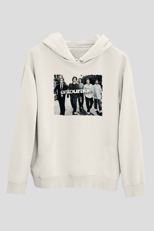 Entourage Beyaz Unisex Hoodie