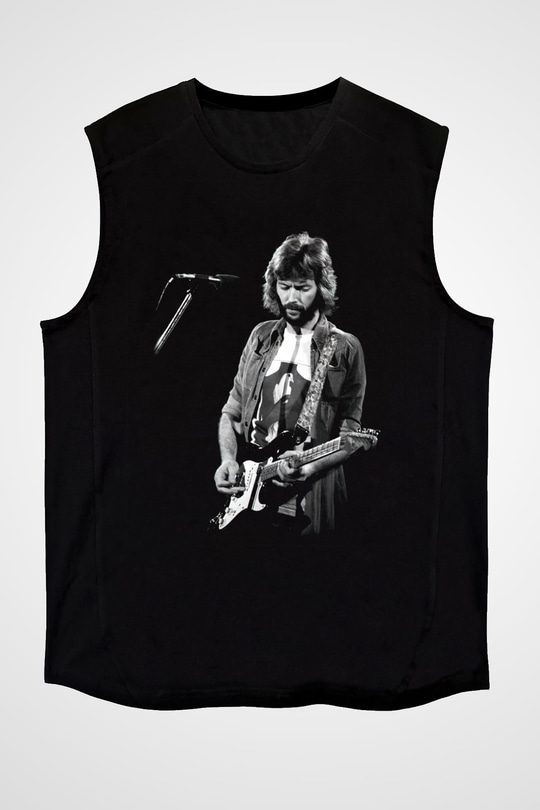 Eric Clapton Siyah Unisex Kolsuz Tişört