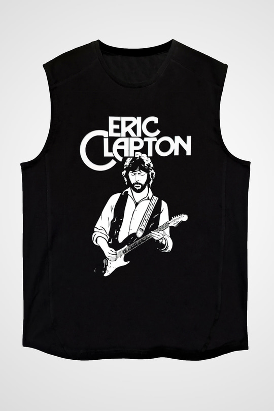 Eric Clapton Siyah Unisex Kolsuz Tişört