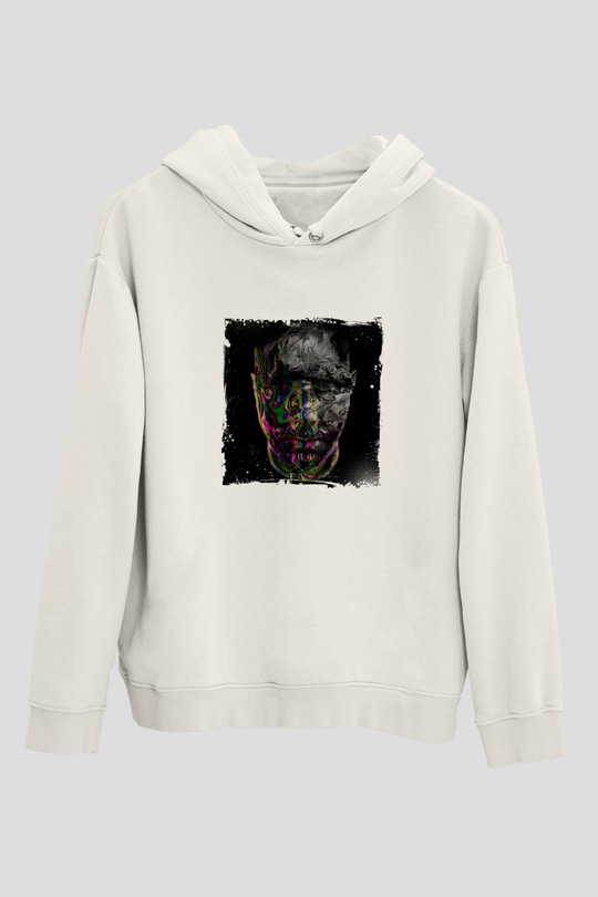 Eric PrydzBaskılı Beyaz Hoodie