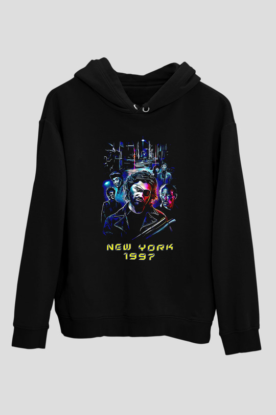 Escape from New York Siyah Unisex Hoodie