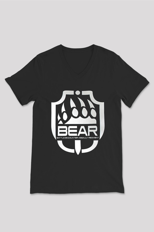 Escape From Tarkov Baskılı Unisex Siyah V Yaka Tişört - Tshirt