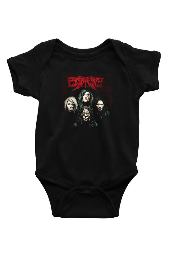 Escape the fate Baskılı Unisex Siyah Bebek Body - Zıbın