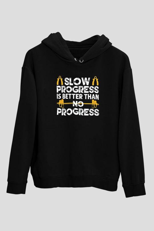 Eskrim - Fencing Baskılı Unisex Siyah Hoodie