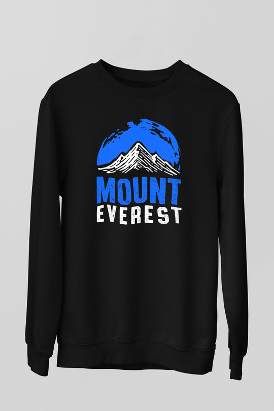 Everest Siyah Unisex Sweatshirt