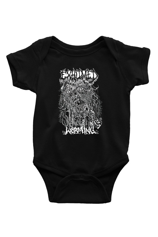 Exhumed Baskılı Unisex Siyah Bebek Body - Zıbın