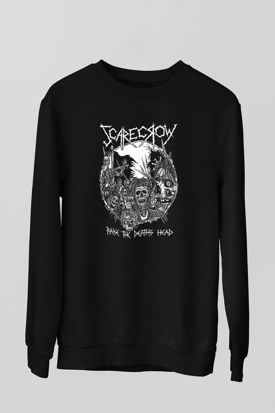 Exhumed Baskılı Unisex Siyah Sweatshirt
