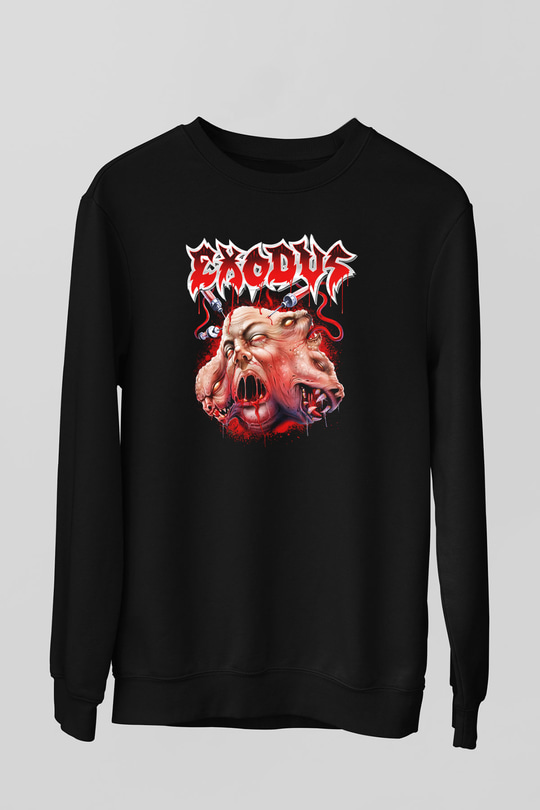 Exodus Siyah Unisex Sweatshirt