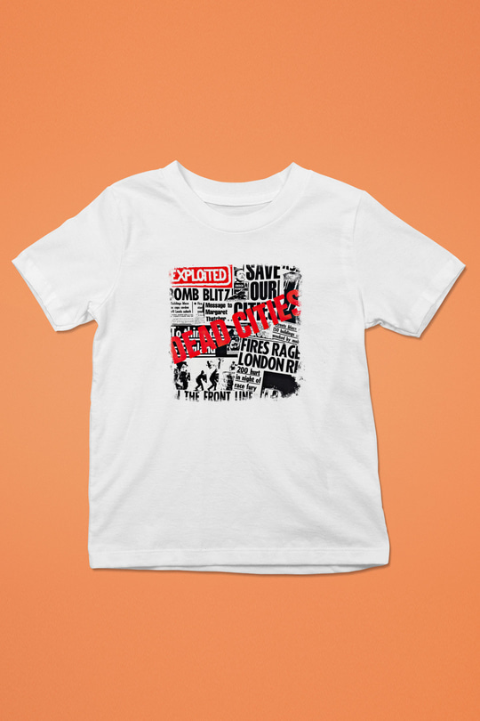 Exploited Baskılı Unisex Beyaz Çocuk Tişört