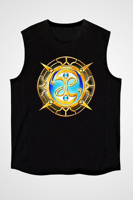 Fable Siyah Unisex Kolsuz Tişört