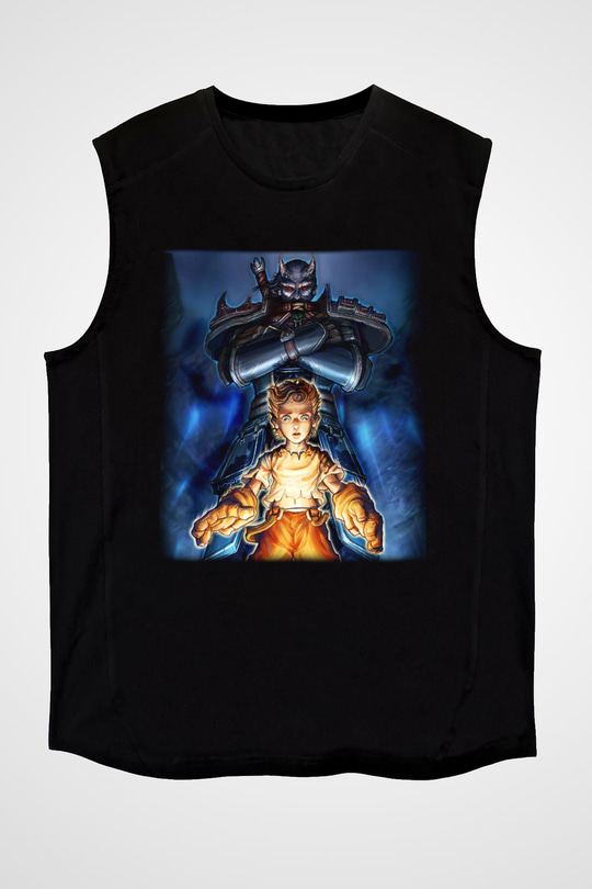Fable Siyah Unisex Kolsuz Tişört