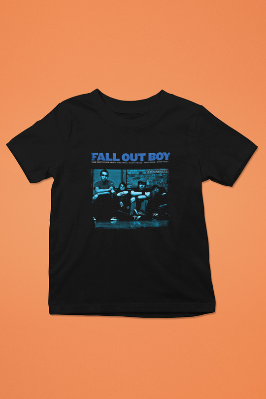 Fall Out Boy Baskılı Unisex Siyah Çocuk Tişört