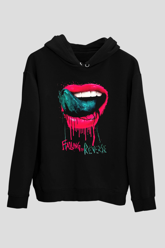 Falling In Reverse Siyah Unisex Hoodie