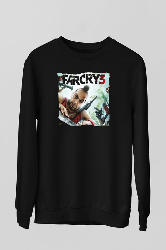 Far Cry Siyah Unisex Sweatshirt