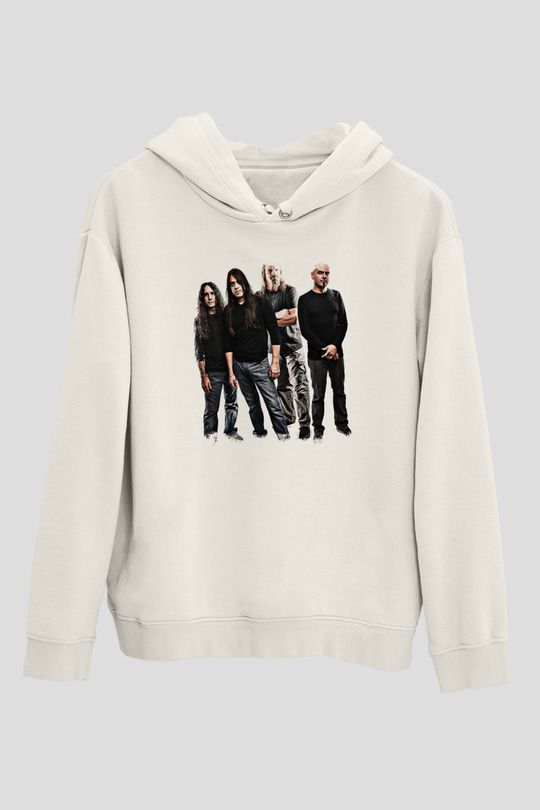 Fates Warning Baskılı Unisex Beyaz Hoodie