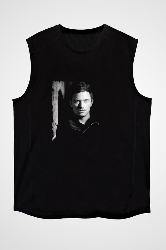 Fedde Le Grand Baskılı Unisex Siyah Kolsuz Tişört