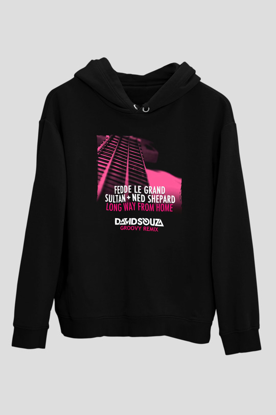 Fedde Le Grand Siyah Unisex Kapüşonlu Sweatshirt