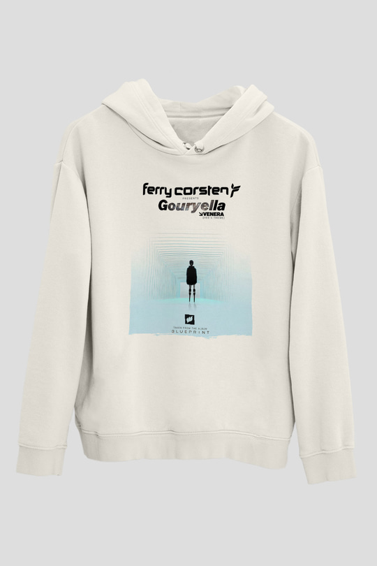 Ferry Corsten Beyaz Unisex Kapüşonlu Sweatshirt