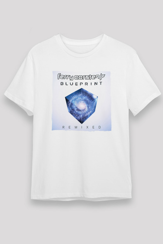 Ferry Corsten Beyaz Unisex Tişört T-Shirt - TişörtFabrikası