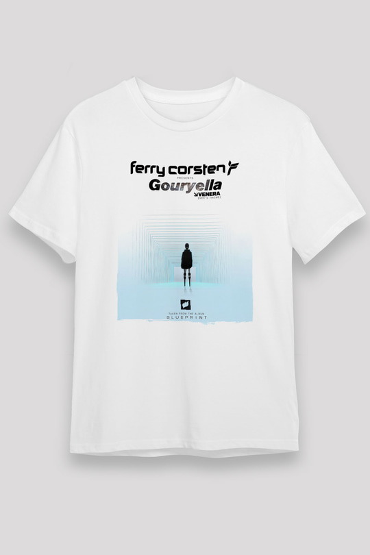 Ferry Corsten Beyaz Unisex Tişört T-Shirt - TişörtFabrikası
