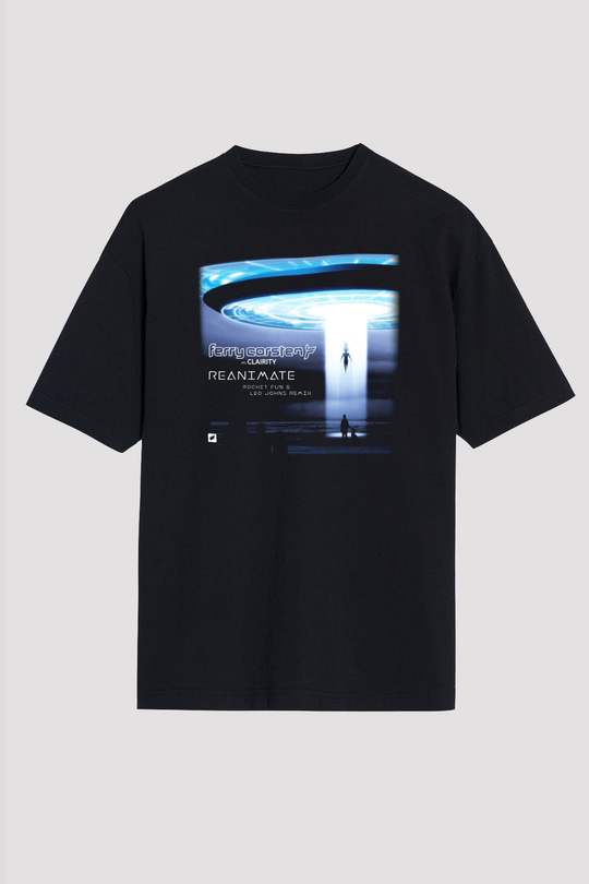 Ferry Corsten Siyah Unisex Oversize Tişört T-Shirt