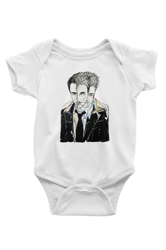Fight Club (Tyler Durden) Baskılı Beyaz Unisex Bebek Body - Zıbın