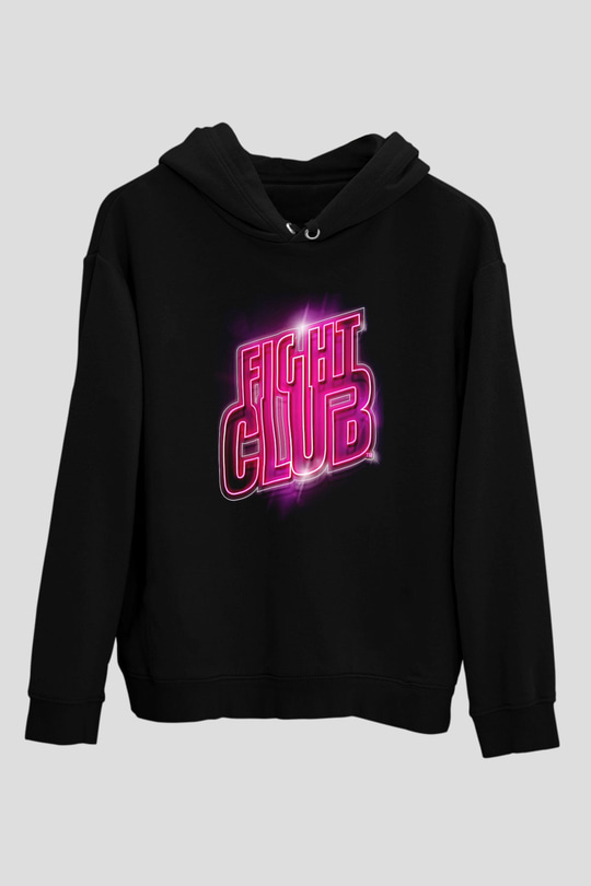 Fight Club (Tyler Durden) Baskılı Unisex Siyah Hoodie