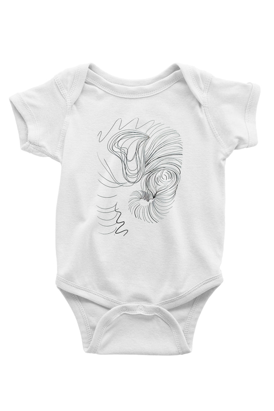 Fil Beyaz Bebek Body - Zıbın