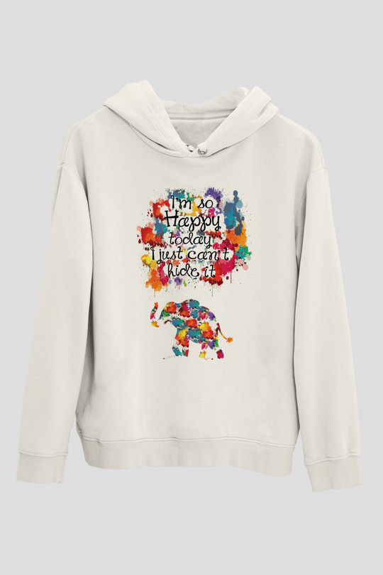 Fil Beyaz Unisex Hoodie