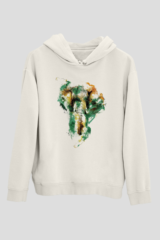 Fil Beyaz Unisex Hoodie
